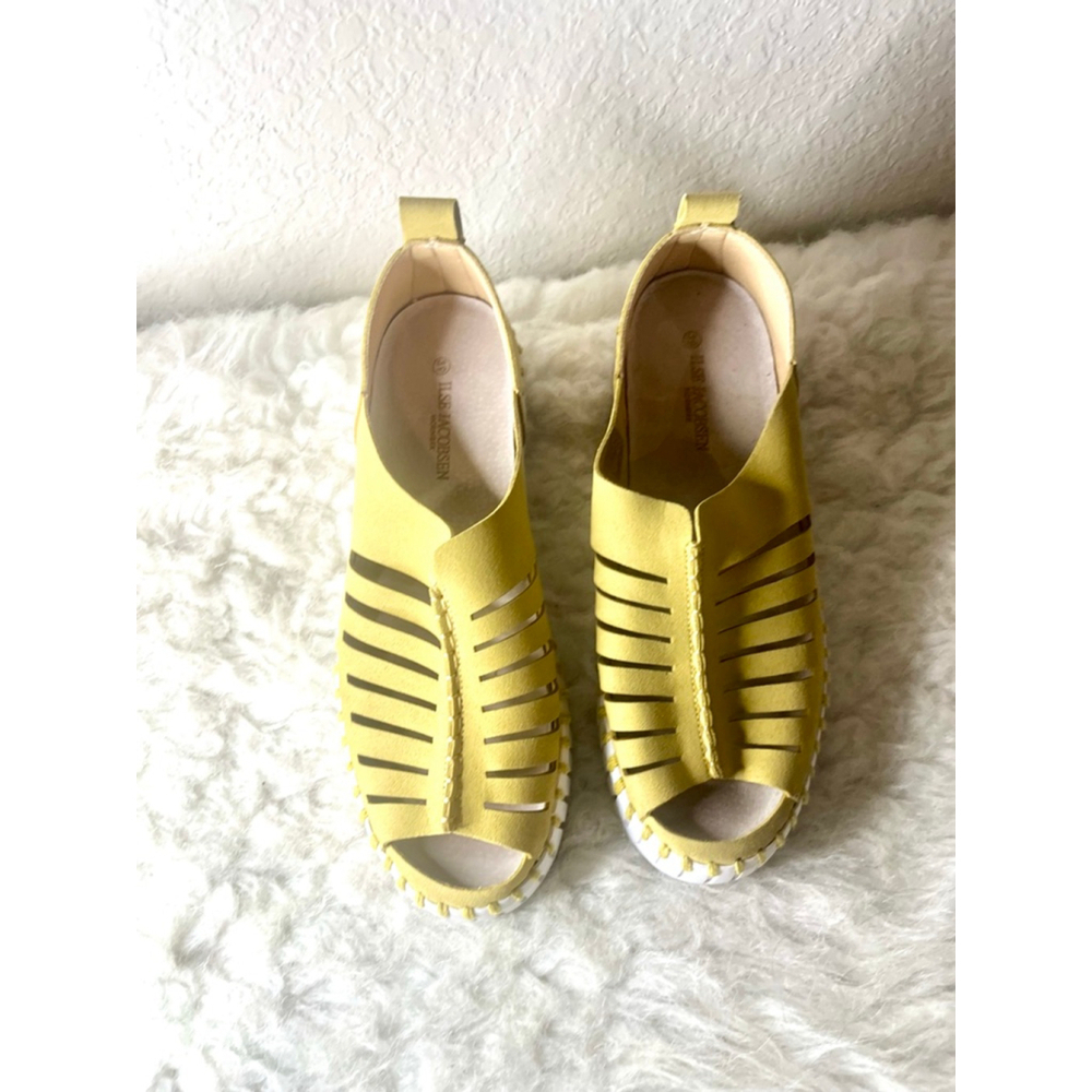 Ilse Jacobsen Hornbaek Women Tulip 9376 Platform Open Toed Shoes Size 39/US 9